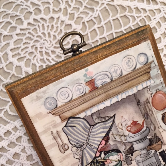 Vintage Prairie Kitchen With Cats Wooden Plaque Cottagecore - Picture 3 of 12